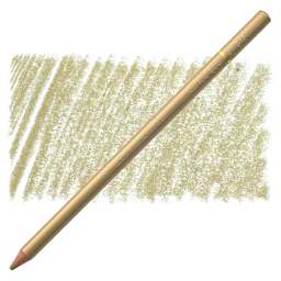 Holbein Artists' Colored Pencil - Pale Gold, OP610 pencil and swatch