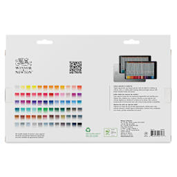 Winsor & Newton Studio Collection Colored Pencils - Set of 72, back of the packaging