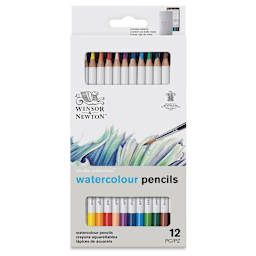 Winsor & Newton Studio Collection Watercolor Pencils - Set of 12, front of the packaging