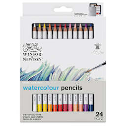 Winsor & Newton Studio Collection Watercolor Pencils - Set of 24, front of the packaging