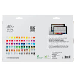 Winsor & Newton Studio Collection Watercolor Pencils - Set of 72, back of the packaging
