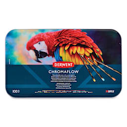 Derwent Chromaflow Colored Pencil - Set of 100, front of the packaging