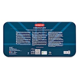 Derwent Chromaflow Colored Pencil - Set of 150, back of the packaging