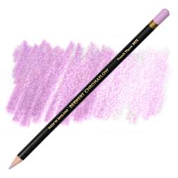 Derwent Chromaflow Colored Pencil - French Mauve, swatch and pencil