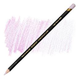Derwent Chromaflow Colored Pencil - Light Mauve, swatch and pencil