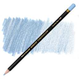 Derwent Chromaflow Colored Pencil - Carolina Blue, swatch and pencil