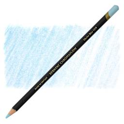 Derwent Chromaflow Colored Pencil - Glacier Blue, swatch and pencil