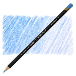 Derwent Chromaflow Colored Pencil - Blue Orchid, swatch and pencil