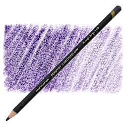 Derwent Chromaflow Colored Pencil - Midnight Purple, swatch and block