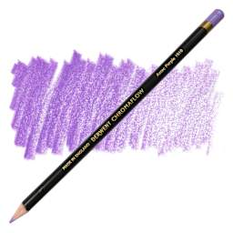 Derwent Chromaflow Colored Pencil - Aztec Purple, swatch and pencil