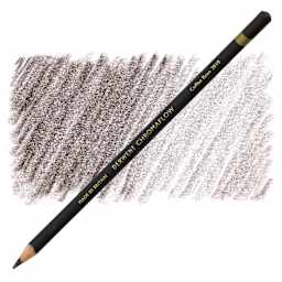 Derwent Chromaflow Colored Pencil - Coffee Bean, swatch and pencil