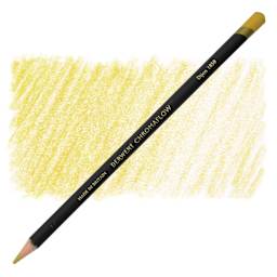 Derwent Chromaflow Colored Pencil - Dijon, swatch and pencil