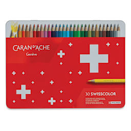 Caran d'Ache Swisscolor Colored Pencils - Set of 30 - front of packaging