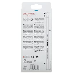 Caran d'Ache Swisscolor Water-Soluble Colored Pencils - Set of 12 (back of box)