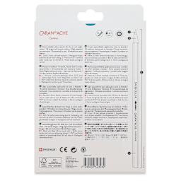 Caran d'Ache Swisscolor Water-Soluble Colored Pencils - Set of 18 (back of box)