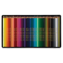 Caran d'Ache Swisscolor Water-Soluble Colored Pencils - Set of 40 (Set contents)