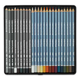 Cretacolor The Aquarino Box Watercolor Drawing Set - Set of 24 (set contents)