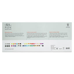 Winsor & Newton Studio Collection Mixed Pencils Set - 45 Pieces (back of package)