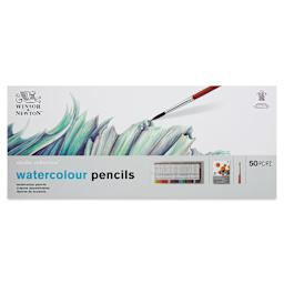 Winsor & Newton Studio Collection Watercolor Pencils - Set of 50, front of the packaging