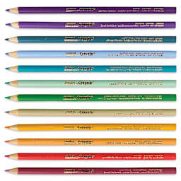 Crayola Colored Pencils - Colors of Kindness, Set of 12, contents laid out