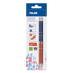 Milan Bicolor Red-Blue Pencil Pack, Pkg of 2, in packaging