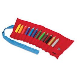 Lamy 3Plus Colored Pencil Roll - Set of 13, unrolled