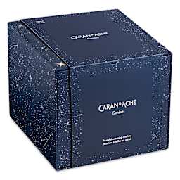 Caran d'Ache Cosmic Blue Pencil Sharpening Machine - Dark Blue, box with label