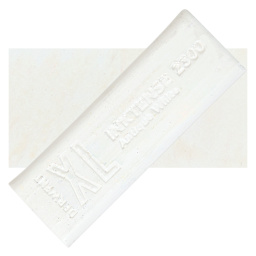 Derwent Inktense XL Block - Antique White, swatch and block