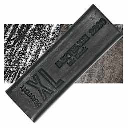 Derwent Inktense XL Block - Ink Black, swatch and block