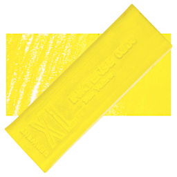 Derwent Inktense XL Block - Sun Yellow, swatch and block