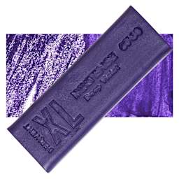 Derwent Inktense XL Block - Deep Violet, swatch and block