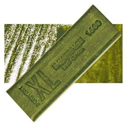 Derwent Inktense XL Block - Leaf Green, swatch and block