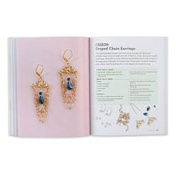 Bead Jewelry Making 101 - Spread of Draped Chain Earring Project