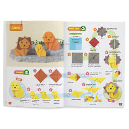 Ultimate Book of Origami Animals- Lion example page