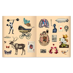 Sticker Studio Arcana Sticker Book, open