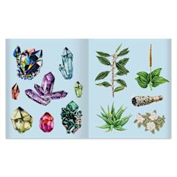 Sticker Studio Apothecary Sticker Book, crystals and plants