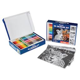 Crayola HD Coloring Kit - packaging with contents