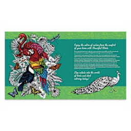 Beautiful Birds Coloring Book, inside cover