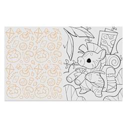 Cute Chibi Creature Coloring Book, Zebra