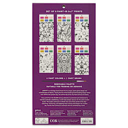 Galison Paint-In Card Set - Liberty, back of packaging