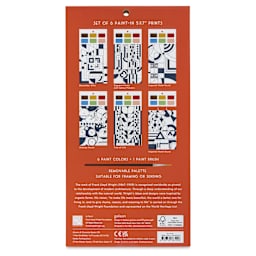 Galison Paint-In Card Set - Frank Lloyd Wright, back of packaging