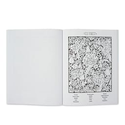 Color Quest Seek-and-Find Coloring Books - Enchanted (illustration page example - elf forest)