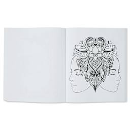 Color Magick: The Witch's Coloring Book (illustration page example - clairvoyance)