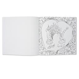 Gnomes in the Neighborhood Coloring Book (illustration page example - gnome romance)