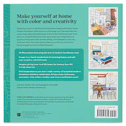 Modern Farmhouse: An Interior Design Coloring Book (back cover)