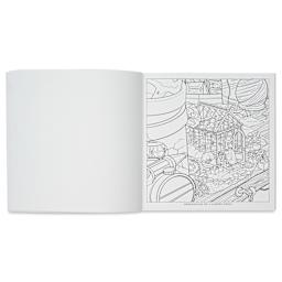 Tiny Worlds Coloring Book - 8-3/4" x 8-3/4", 128 Pages, Greenhouse