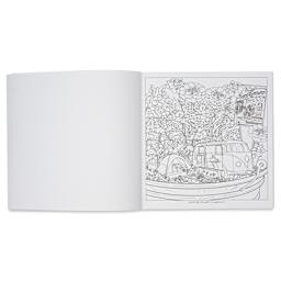 Tiny Worlds Coloring Book - 8-3/4" x 8-3/4", 128 Pages, Potted Plant Campout