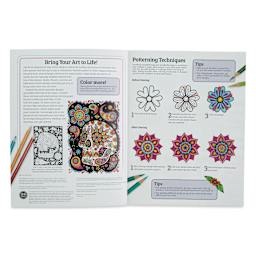 Ultimate Day of the Dead Coloring Book (introduction and patterning techniques spread)