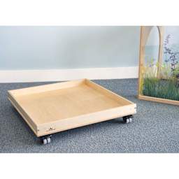 Whitney Brothers Cube Caddy - Medium, next to cube 