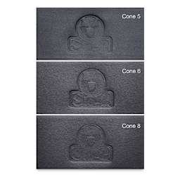 Sio-2 Black Ice Porcelain Clay fired to Cone 5, Cone 6, and Cone 8